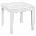 Polywood Newport 18'' White End Table 633CT18WH